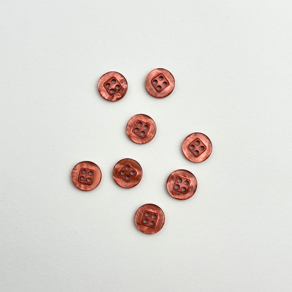 Button - Shine/Old pink - 12mm