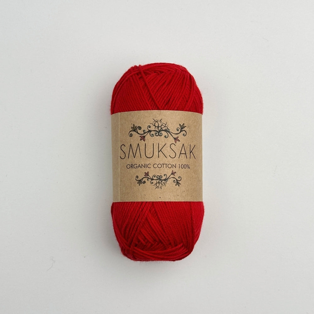 Organic Cotton 100% - Scarlet Poppy - 1109