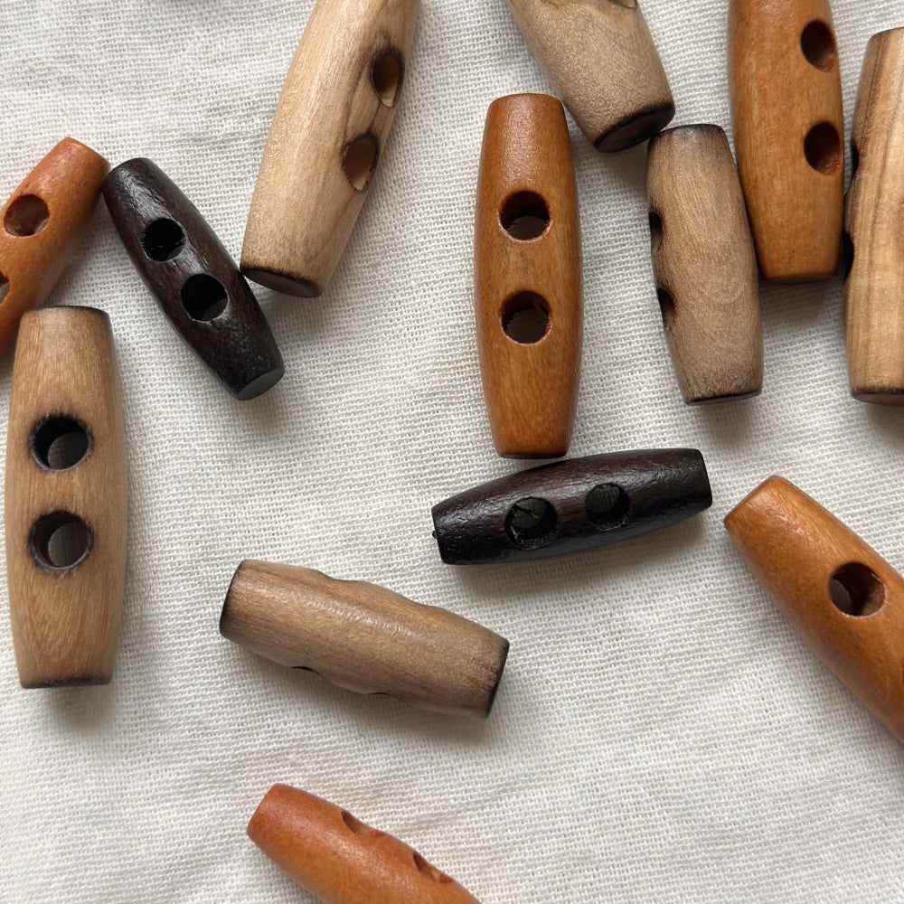 Duffelcoat Button - Light Wood - 40 mm