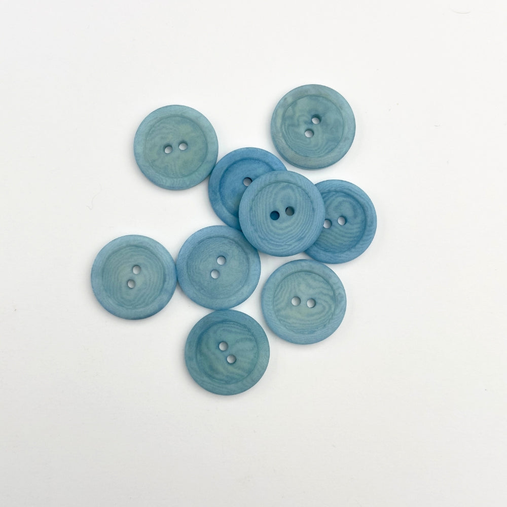 Button - Corozo - Light blue - 20.5mm