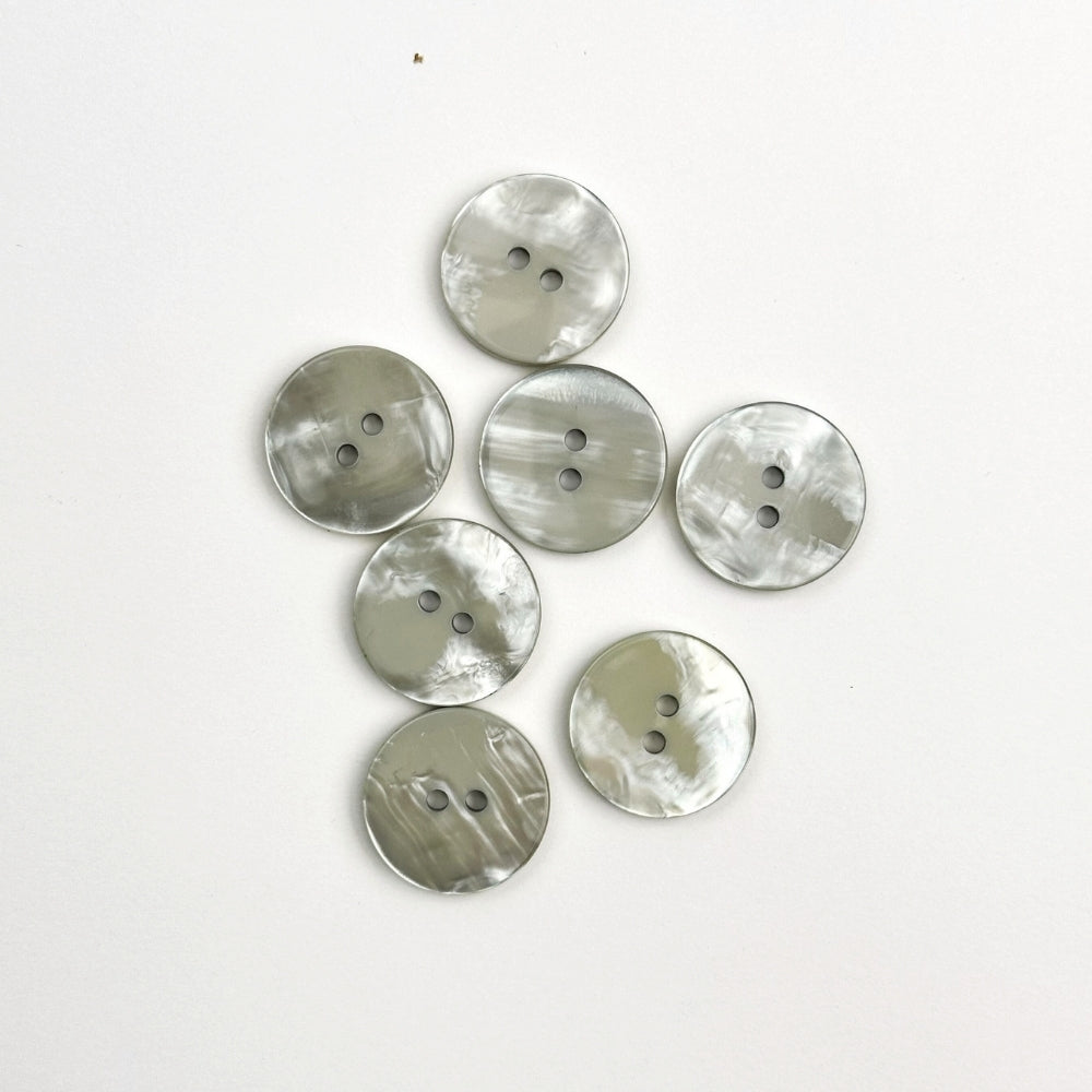Button - Mother of pearl Look - Cement - 21 mm