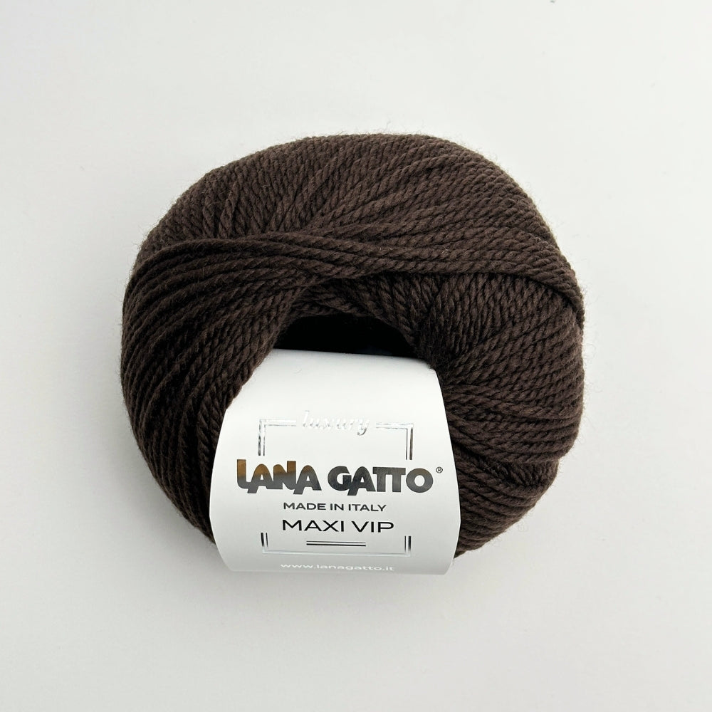 MAXI VIP - Cashmere/Merino - Black Coffee - 19053