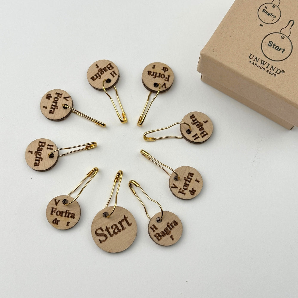 Stitch markers for raglan removal - 9 pcs.