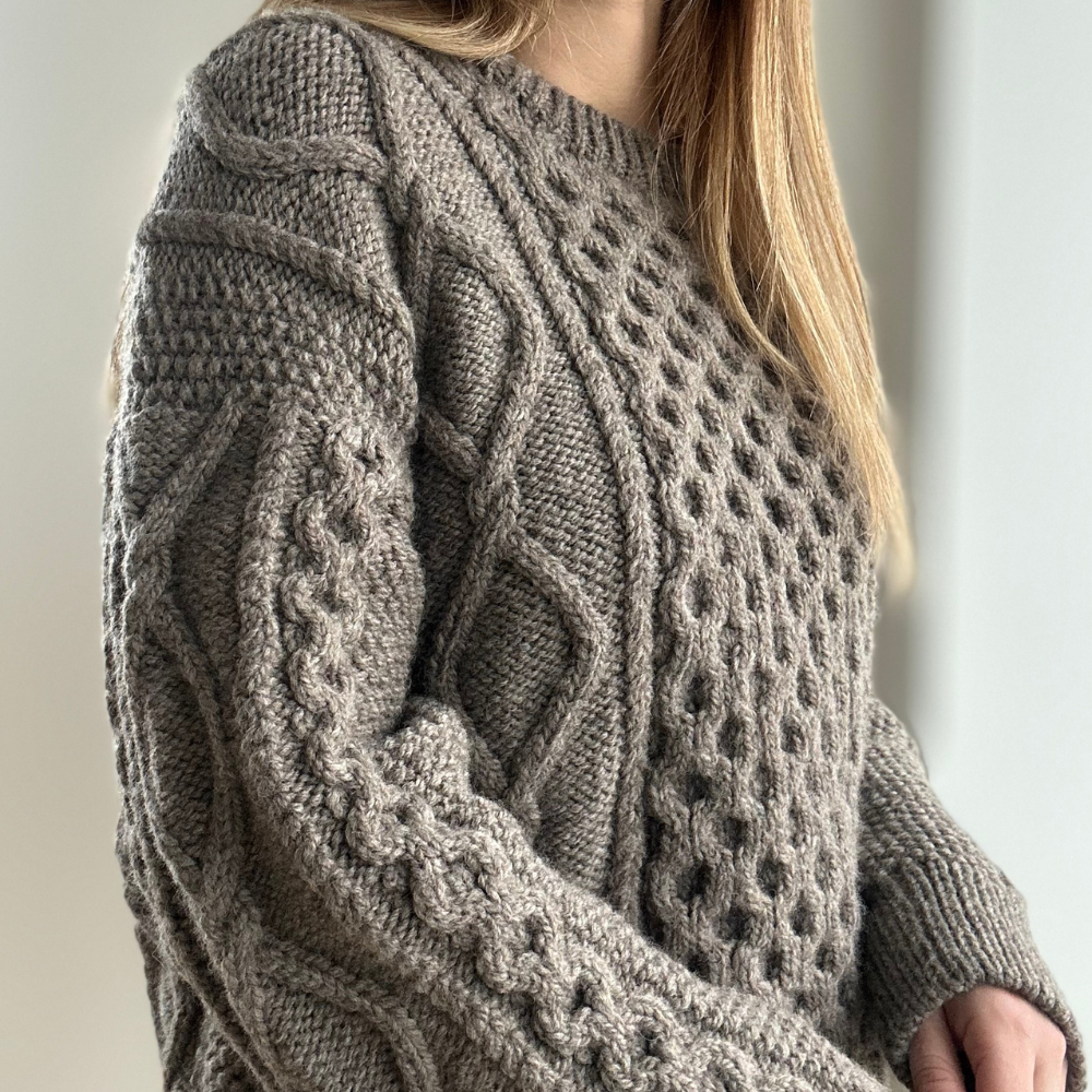 Garnkit - Dagmar Sweater af PetiteKnit (Chunky Andean Highland Wool)
