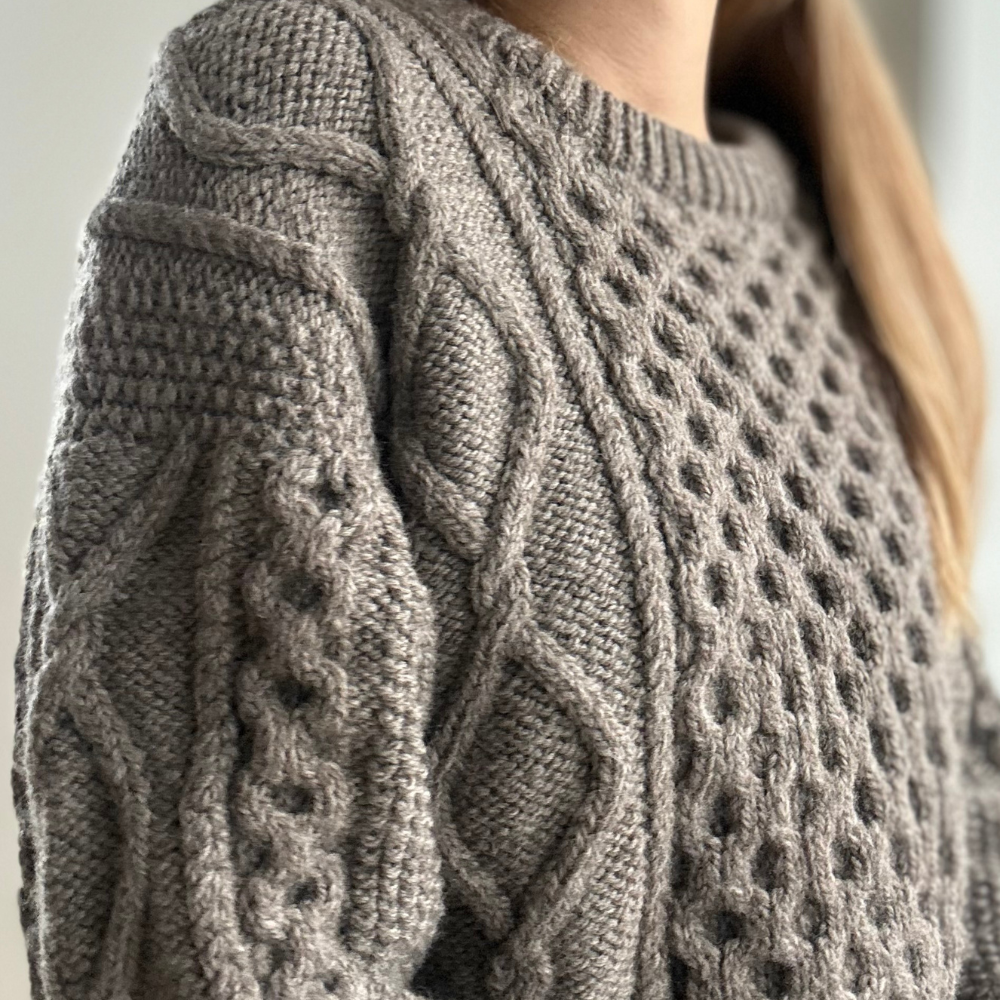 Garnkit - Dagmar Sweater af PetiteKnit (Chunky Andean Highland Wool)