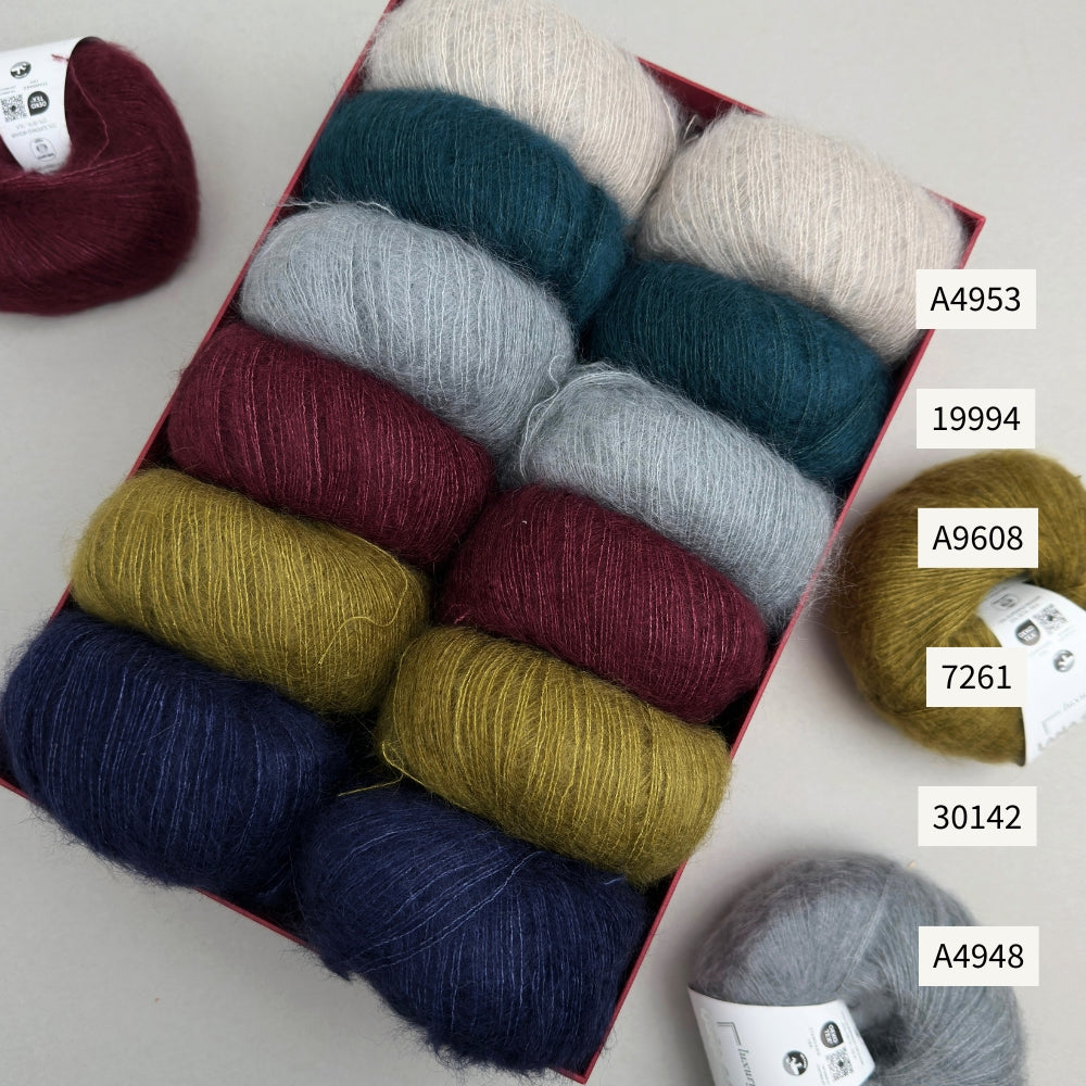 Strikkekit - Sorbet Cardigan 'Mini' fra Mille Fryd - Silk Mohair