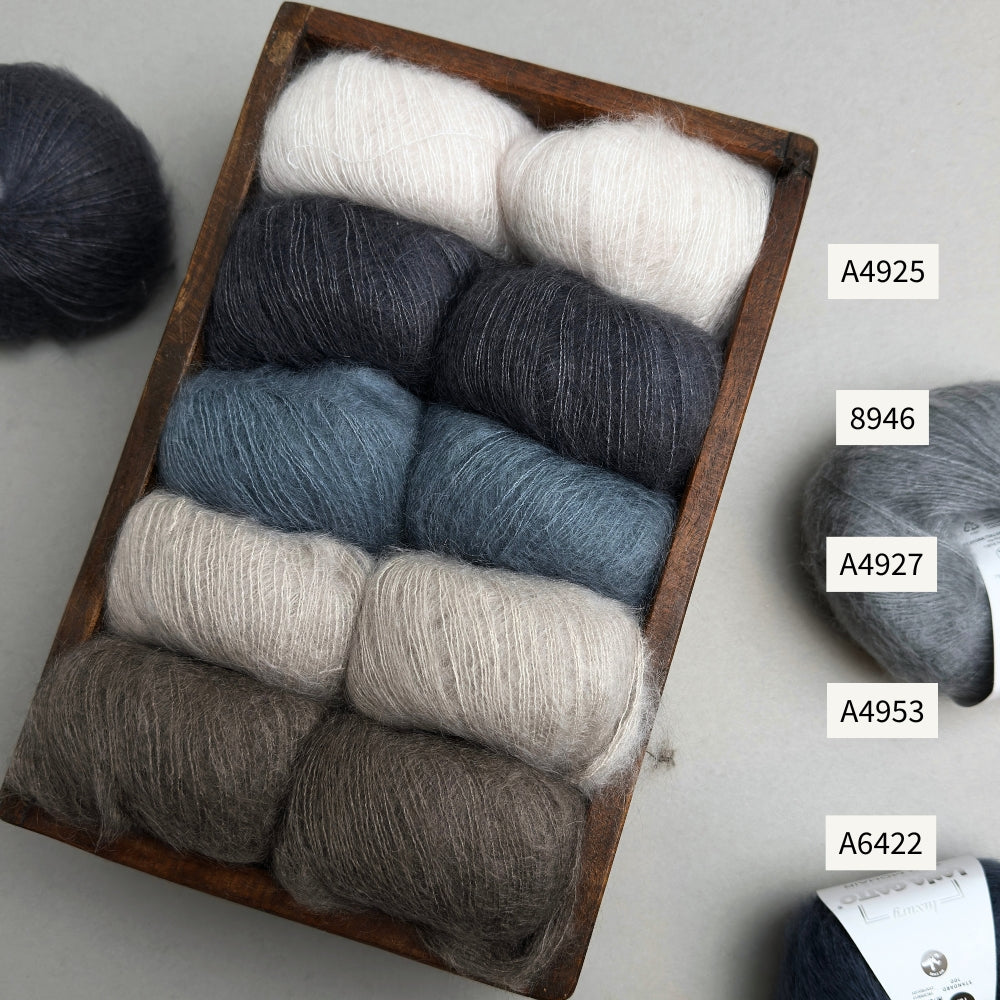 Strikkekit - Sorbet Bluse (Kort) fra Mille Fryd - Silk Mohair