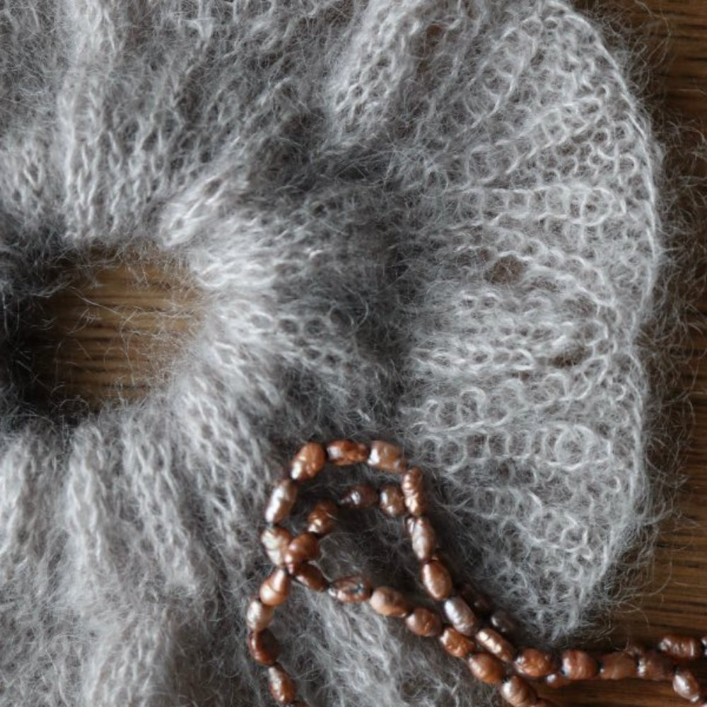 Flower Mohairscrunchie - Knitamore