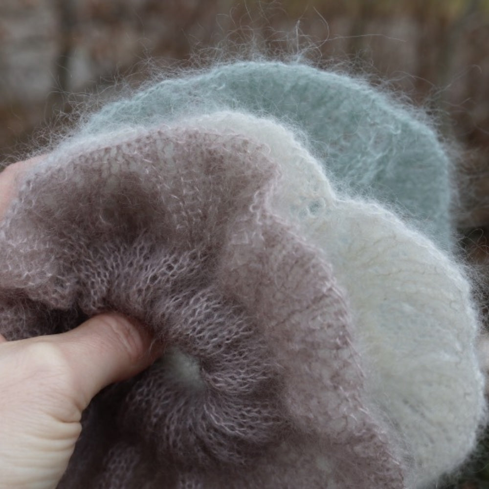 Flower Mohairscrunchie - Knitamore