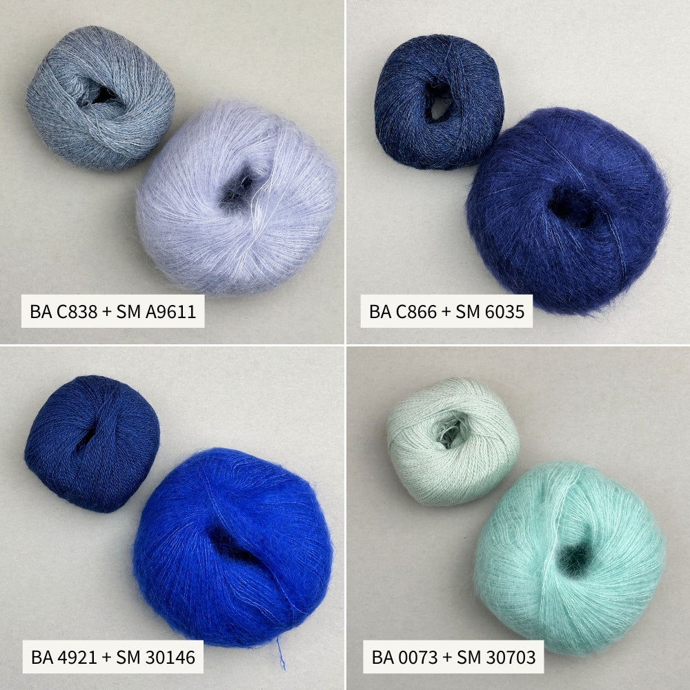 Strikkekit - Smuksak Scarf (Baby Alpaca + Silk Mohair)
