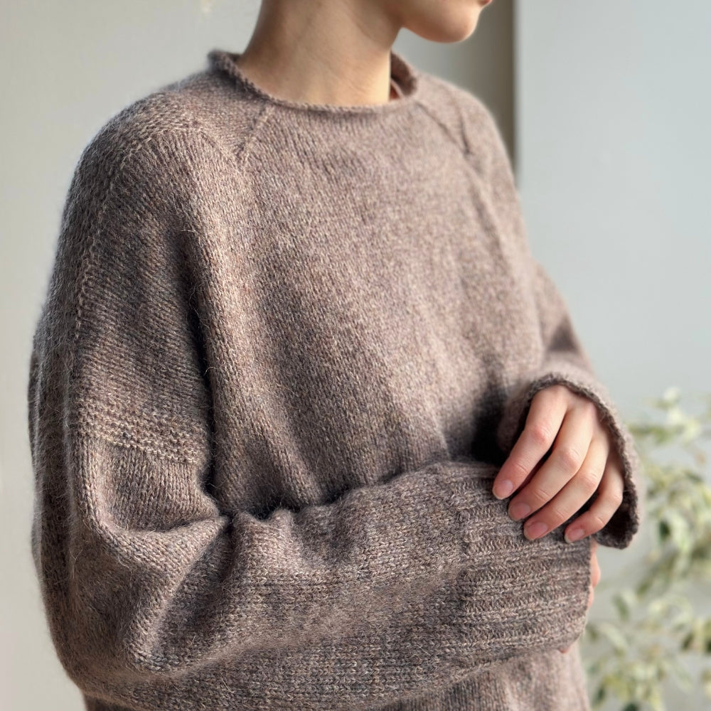 Knitting kit - Hove Sweater by Mette Sandgaard Kühl (Shetland Wool + Silk Mohair)