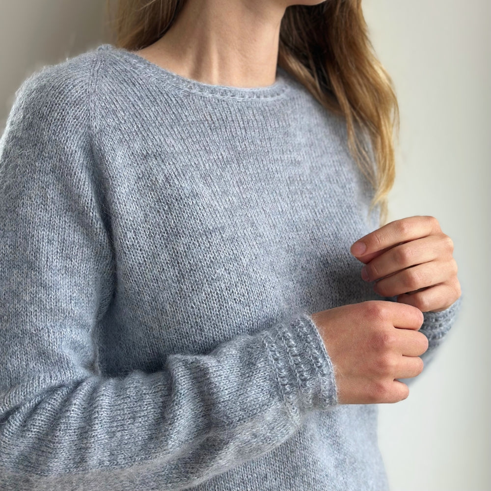 Knitting kit - Johanne Blouse O-Neck - Mette Sandgaard Kühl (Baby Alpaca + Silk Mohair)