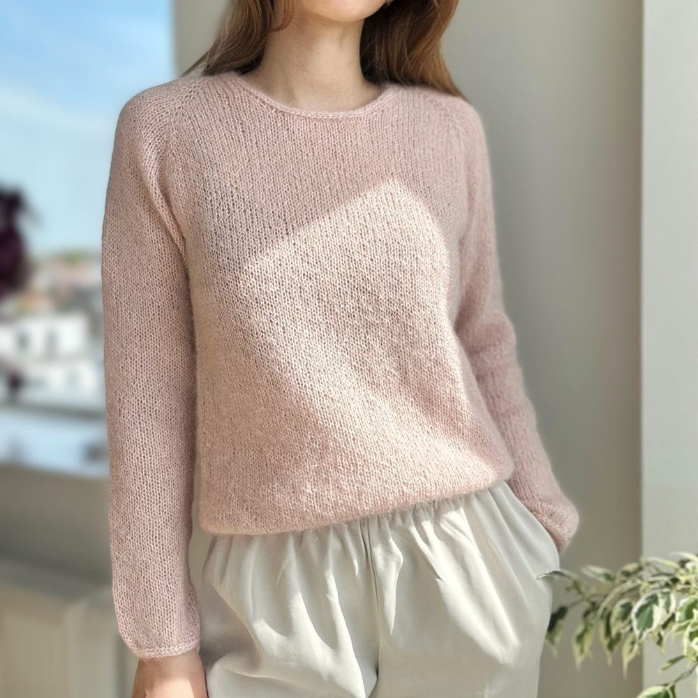 Garnkit - Kumulus Bluse O-Neck af PetiteKnit (Baby Alpaca + Silk Mohair LUX)