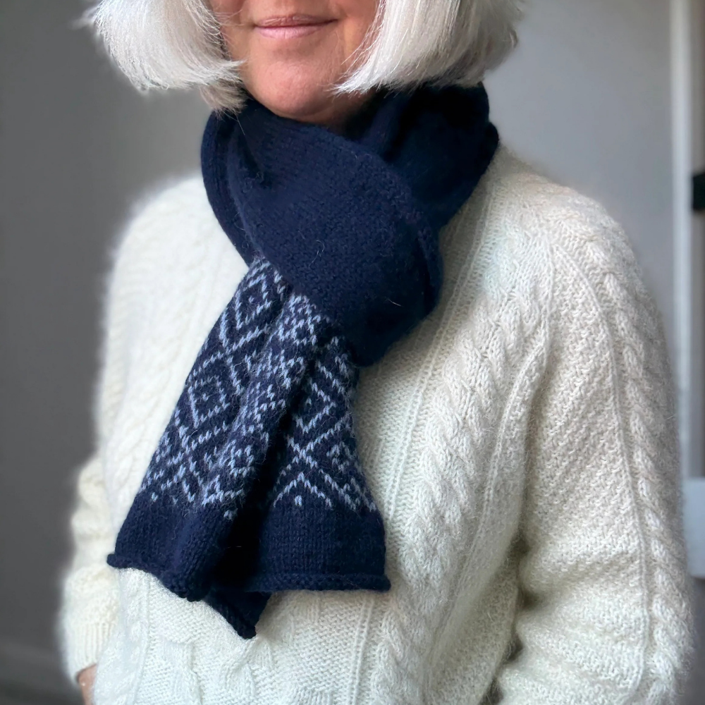 Garnkit - Northern Scarf af Lenes Knitwear (VIP + Silk Mohair)