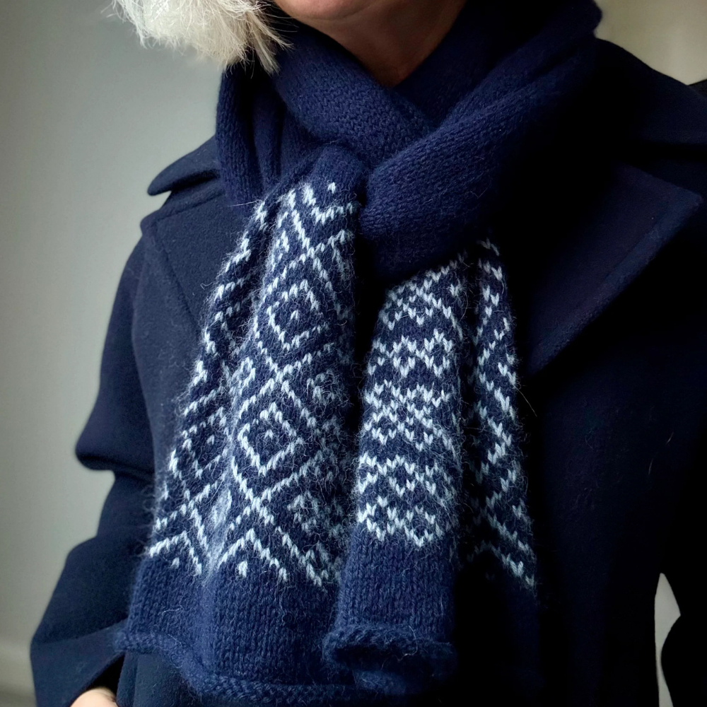 Garnkit - Northern Scarf af Lenes Knitwear (VIP + Silk Mohair)
