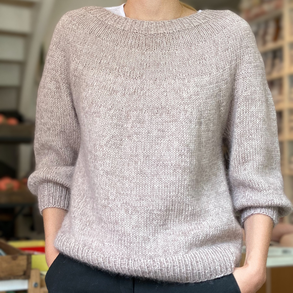 Garnkit - Novice Sweater Mohair Edition af PetiteKnit (VIP + Silk Mohair)