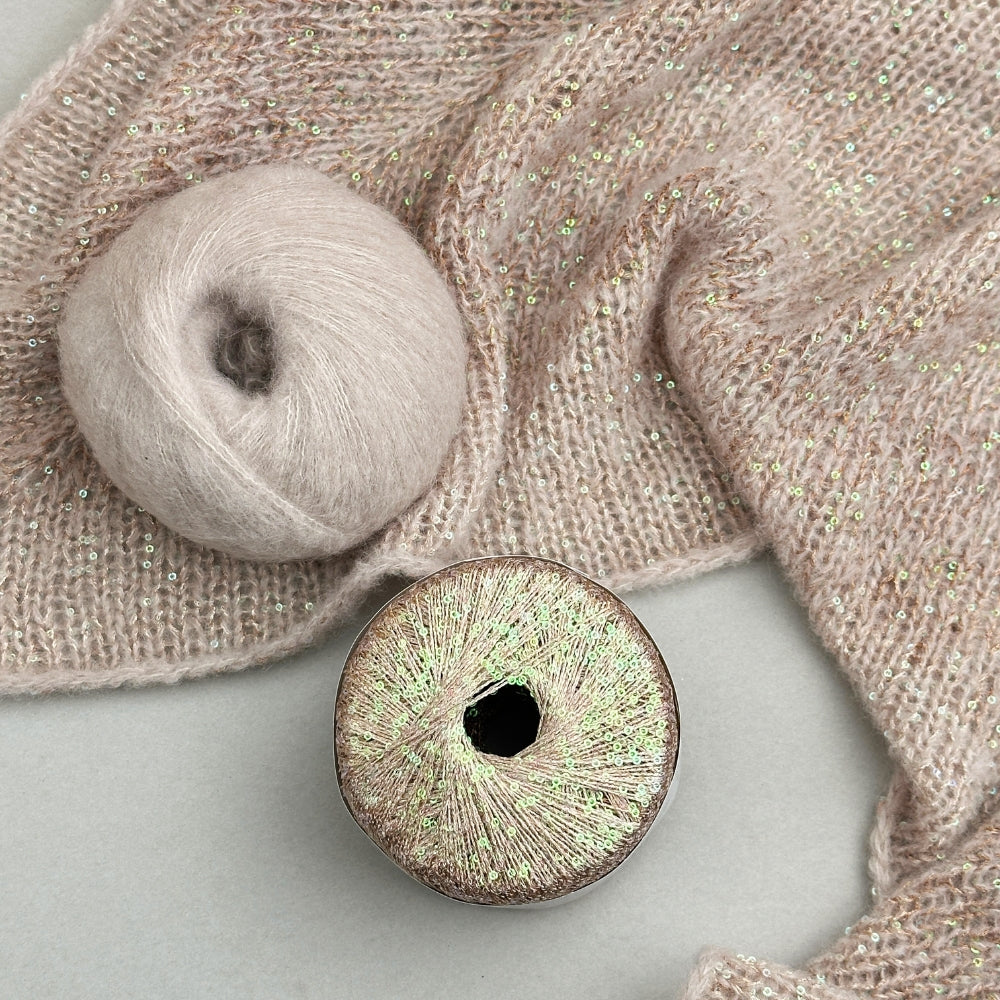 Paillettes Scarf - Digital strikkeopskrift