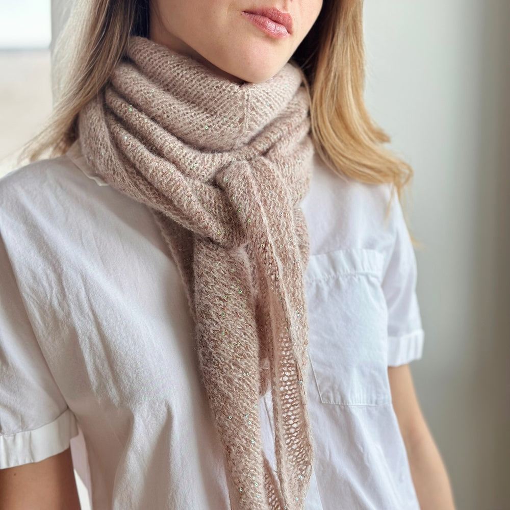 Knitting kit - Paillettes Scarf (Kimsa + Eclaire)