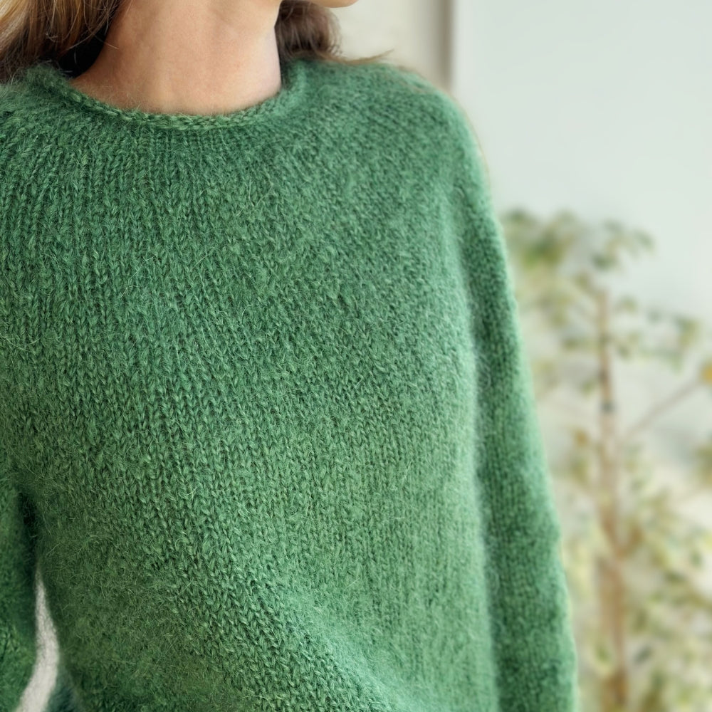 Garnkit - Plain Yoke Sweater af Le Knit (Wool Mohair)