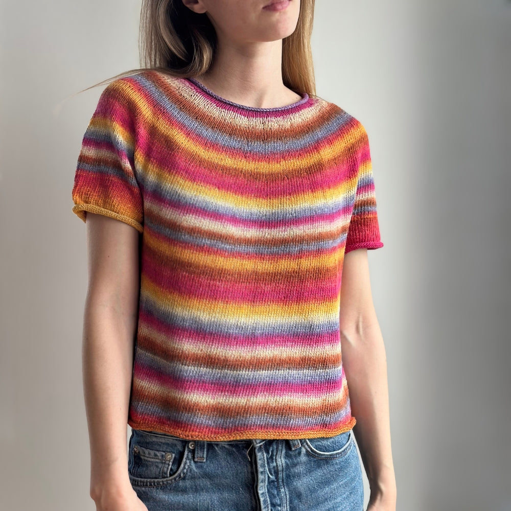 Garnkit - Plain Yoke Tee 28 af Le Knit (Ananas)