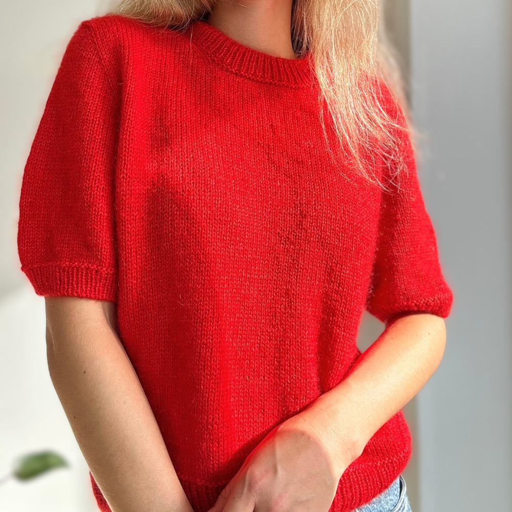 Garnkit - Poppy Tee af PetiteKnit (VIP + Silk Mohair)