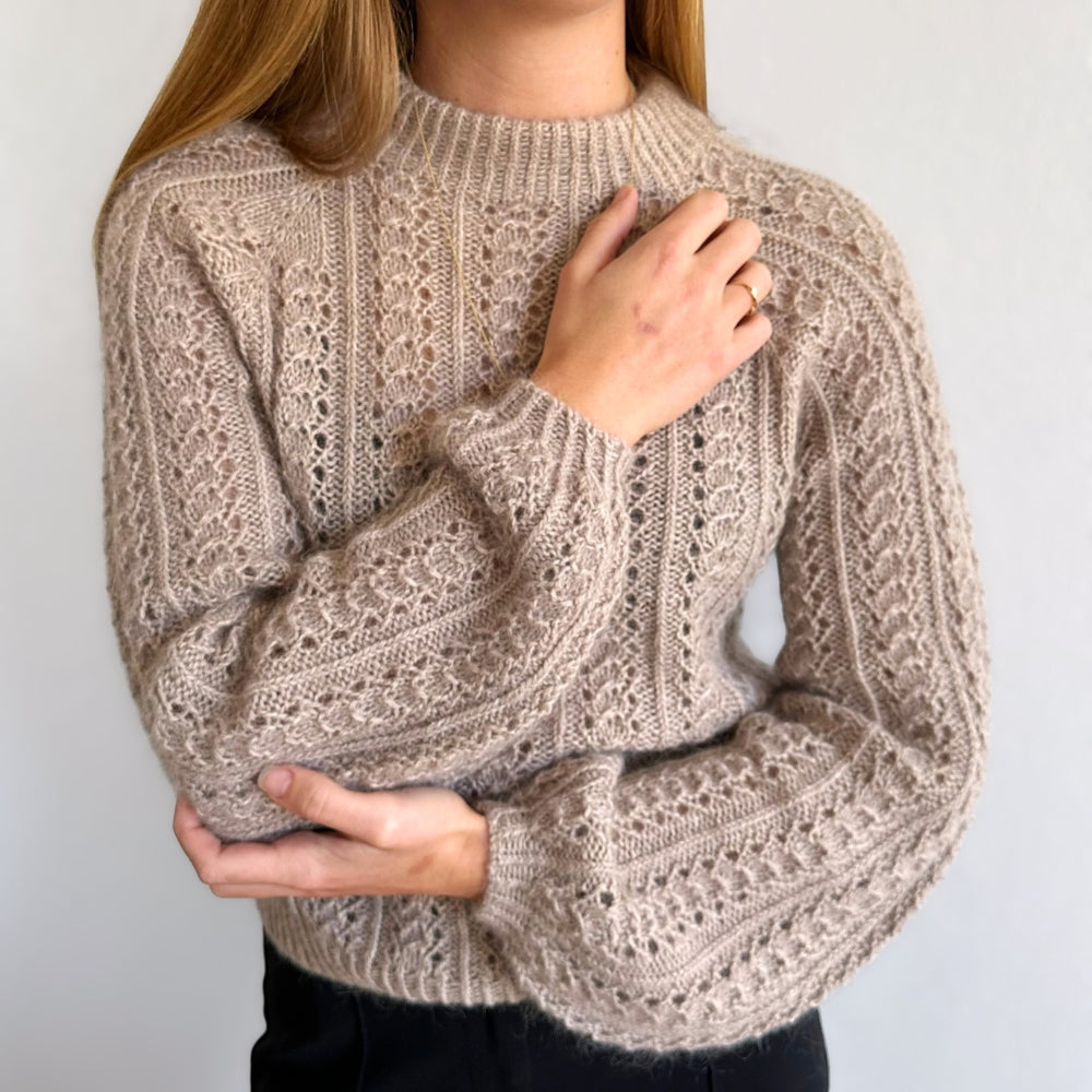 Knitting kit - Johanne Sweater by Mette Sandgaard Kühl (Aria)