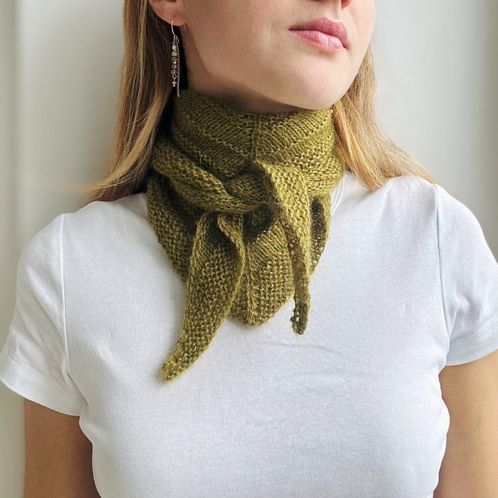 Knitting kit - Smuksak Scarf (Baby Alpaca + Silk Mohair)