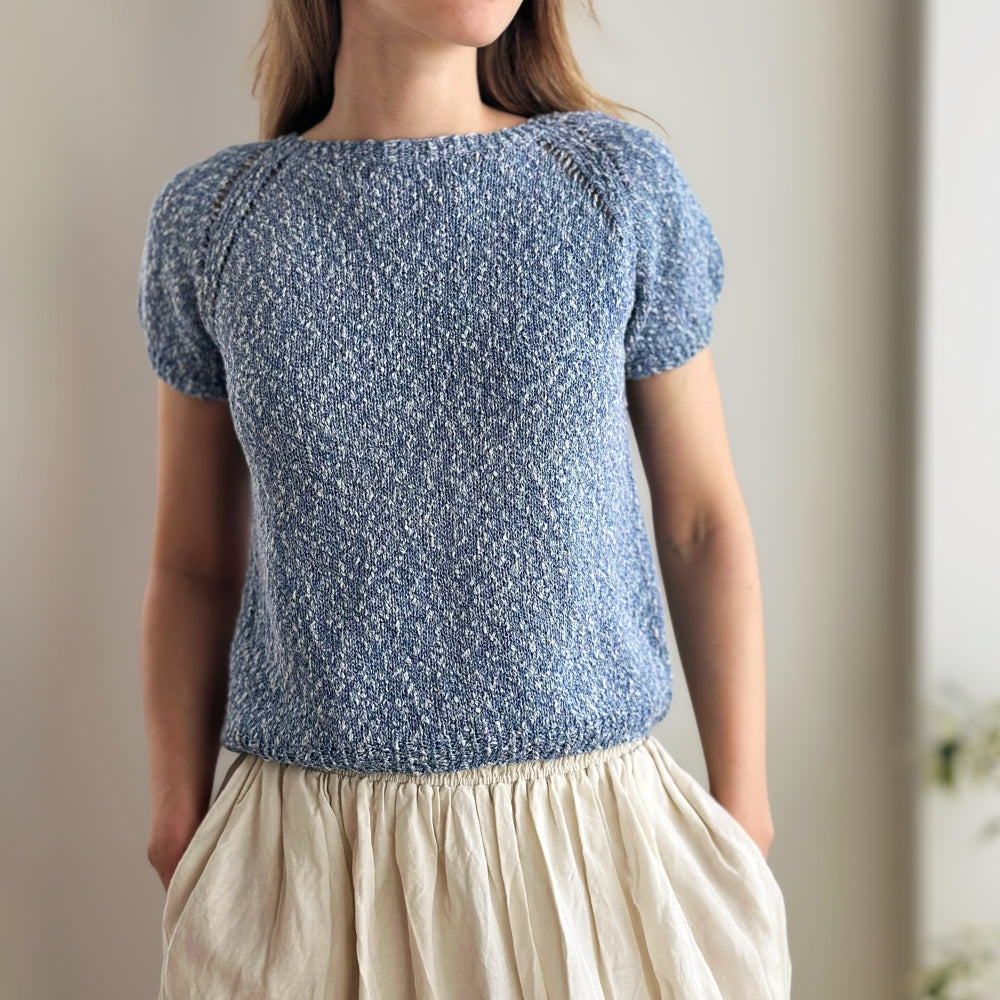 Knitting kit - Smuksak Tee (Lime - Organic Cotton)