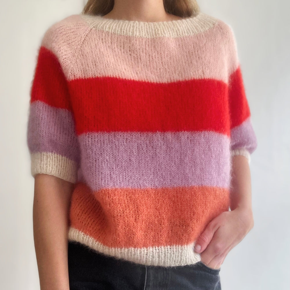 Knitting kit - Sorbet Blouse (Short) from Mille Fryd - Silk Mohair