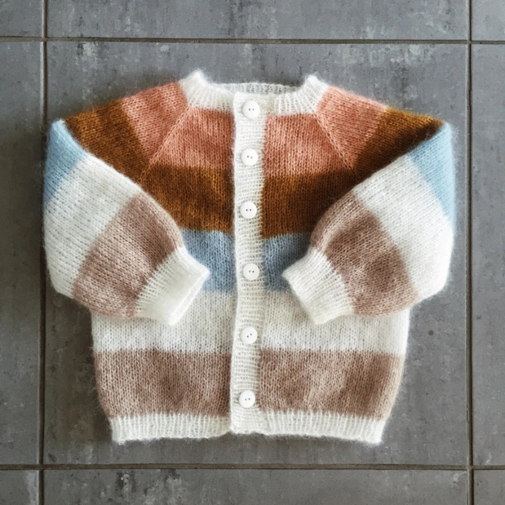 Strikkekit - Sorbet Cardigan 'Mini' fra Mille Fryd - Silk Mohair