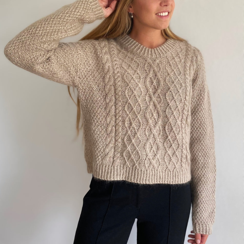 Knitting kit - Johanne Sweater by Mette Sandgaard Kühl (Aria)