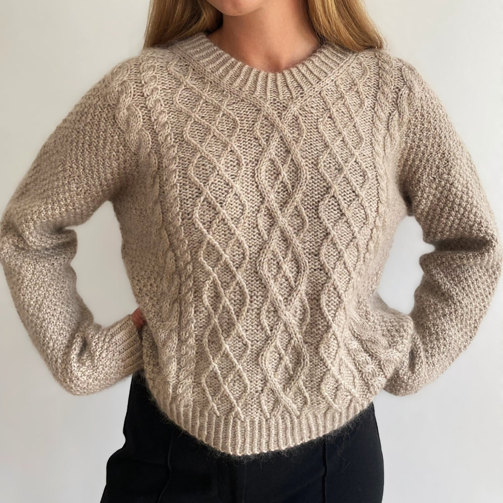 Knitting kit - Johanne Sweater by Mette Sandgaard Kühl (Aria)