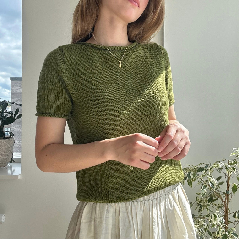 Garnkit - Vega Tee af Le Knit (MerinoCot)