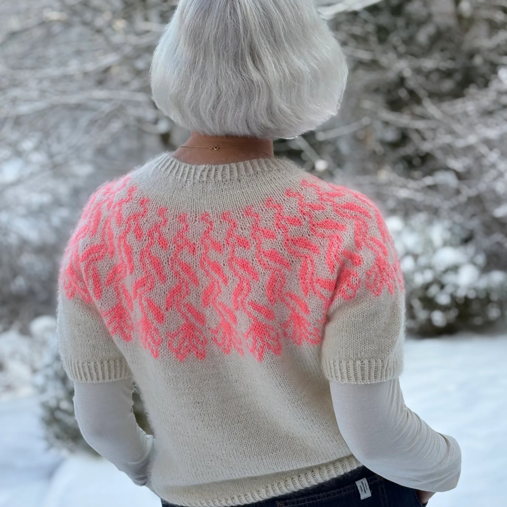 Garnkit - Wild Clover Sweater af Lenes Knitwear - Kortærmet (VIP + Silk Mohair)