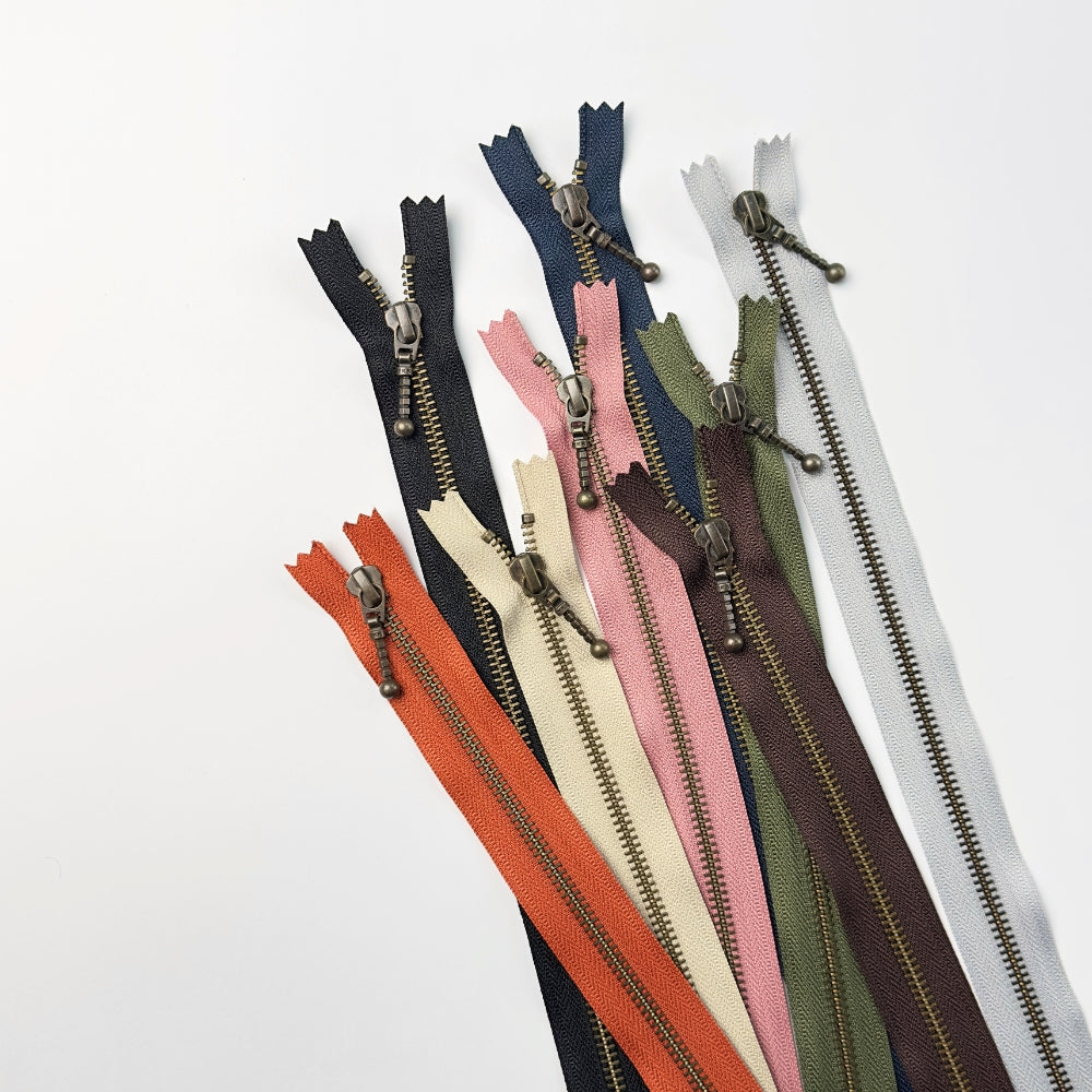 Zippers - Brass - 35 cm (6 mm)