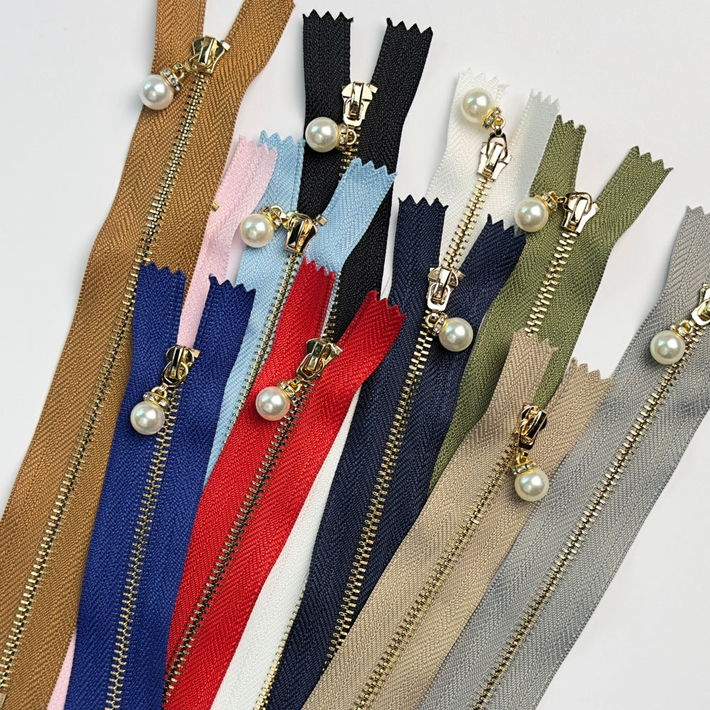 Zippers - 20 cm - Pearl Drop