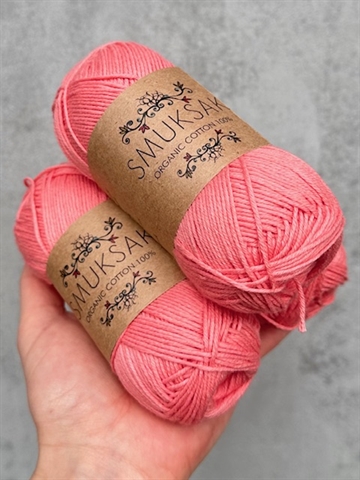 10 x Organic Cotton - Flamingo Pink - 3340