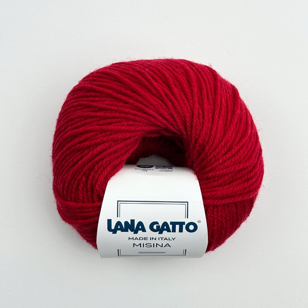 Misina - 100% Wool - Raspberry- 12246