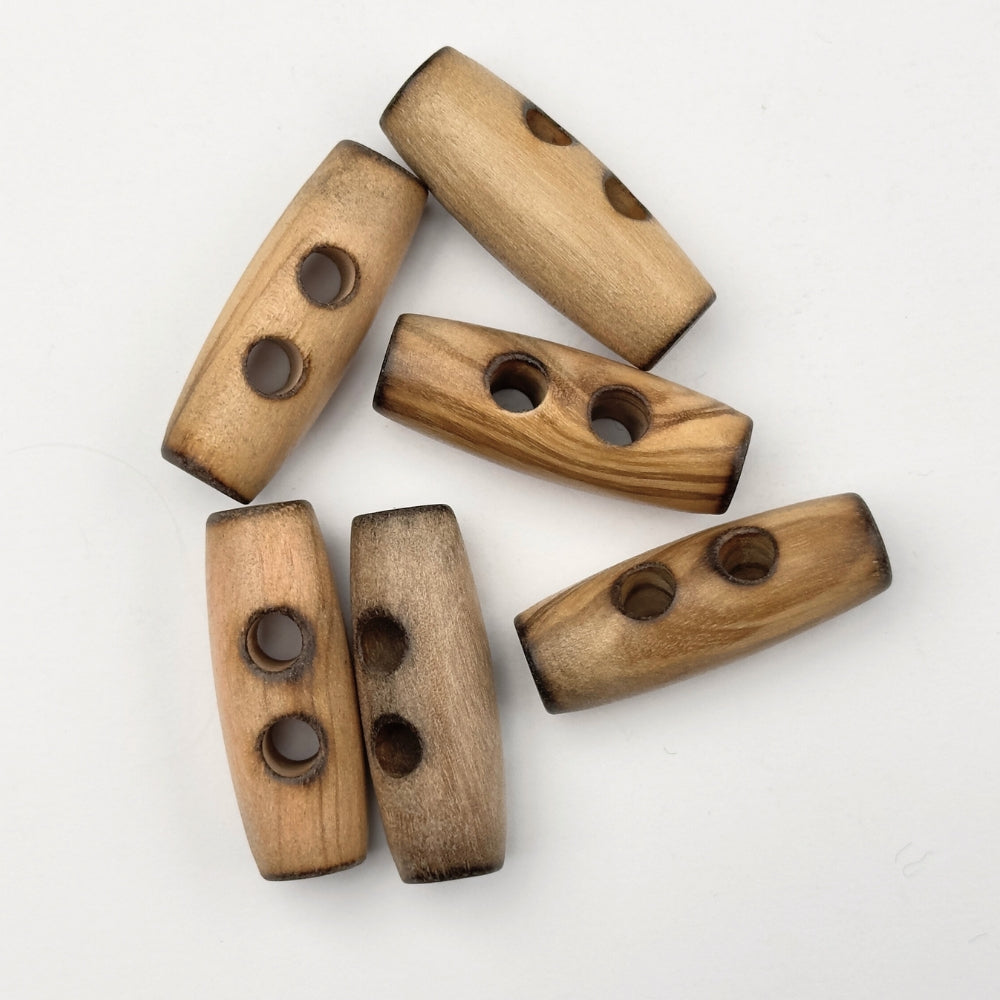 Duffelcoat Button - Burnt Wood - 30 mm