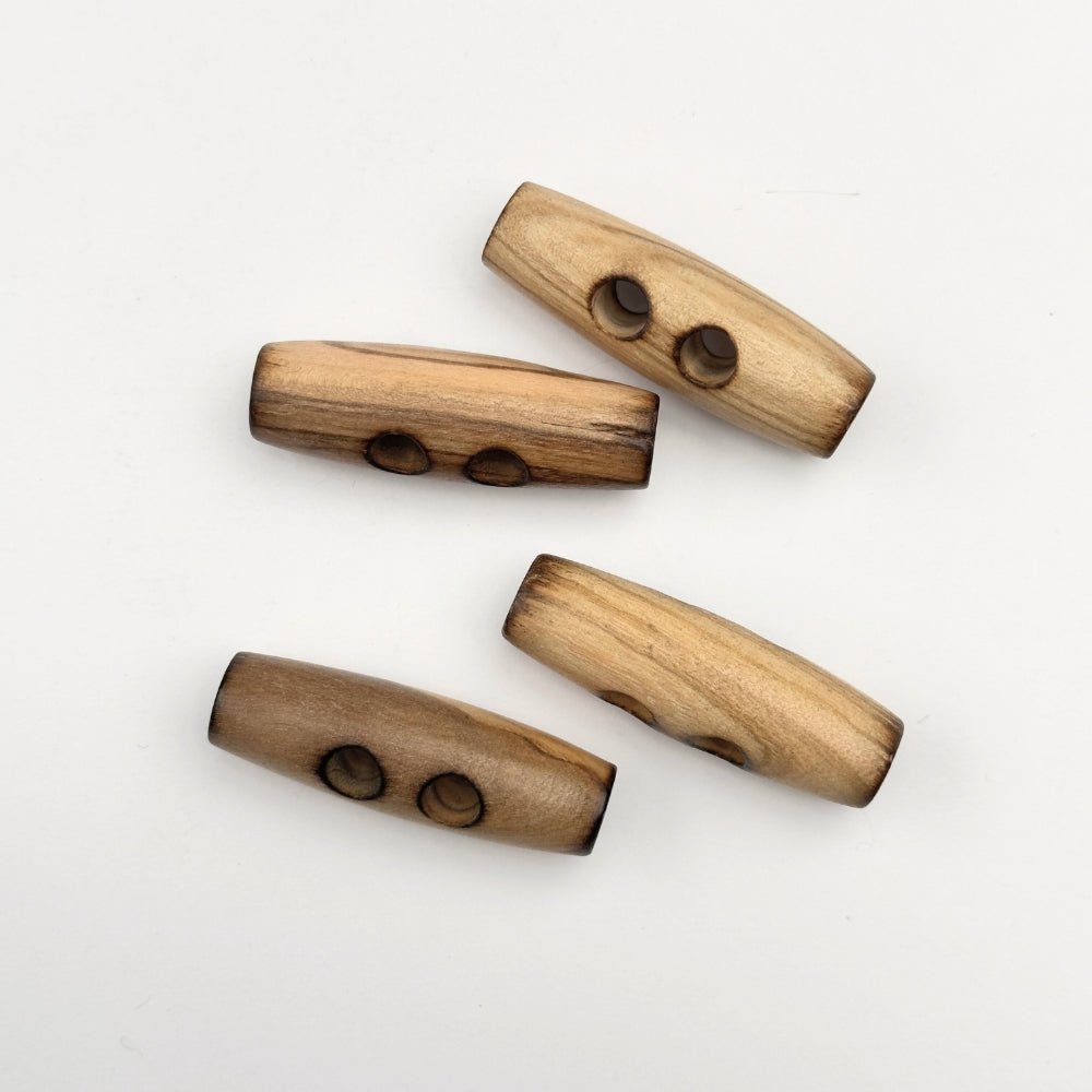 Duffelcoat Button - Burnt Wood - 40 mm
