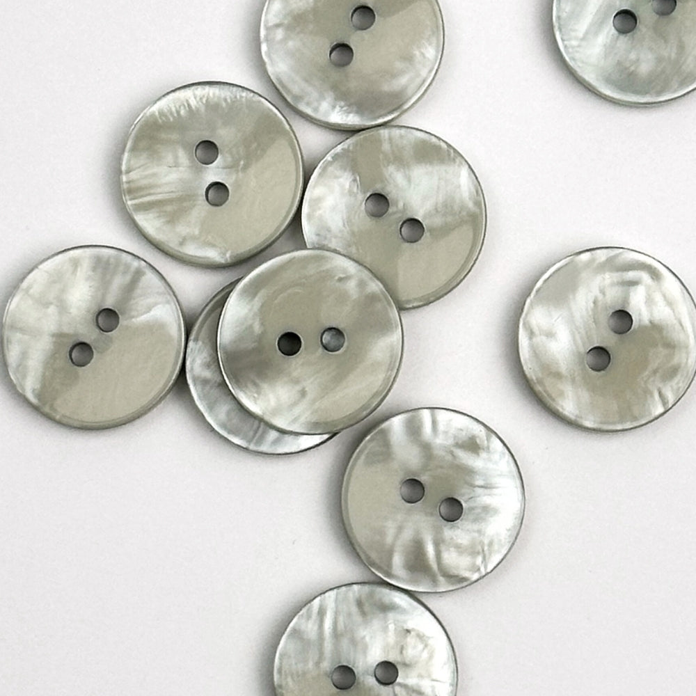 Button - Mother of pearl Look - Cement - 18 mm