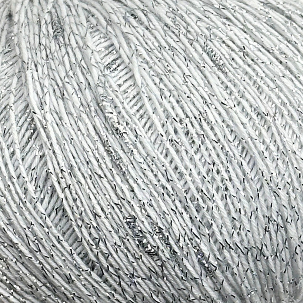 Passion Fruit - Cotton yarn - White Glitter - 31237