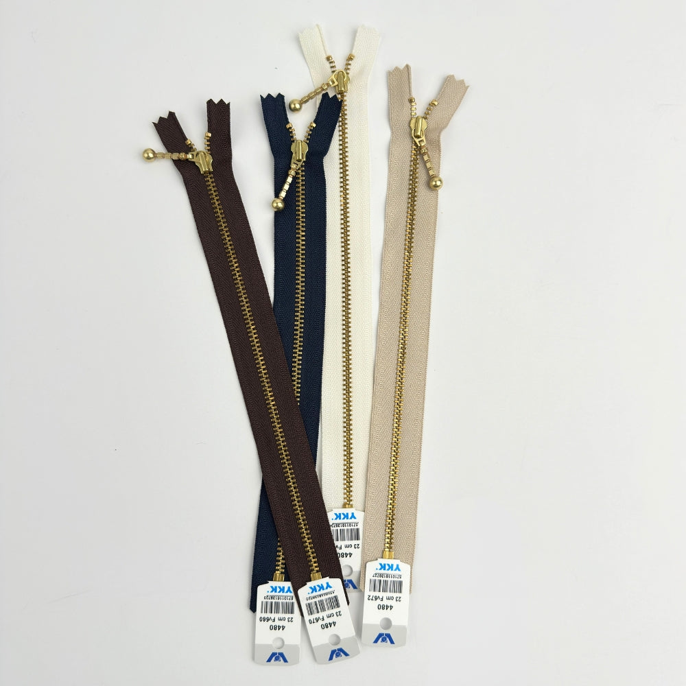 Zippers - Gold - 23 cm (4 mm)
