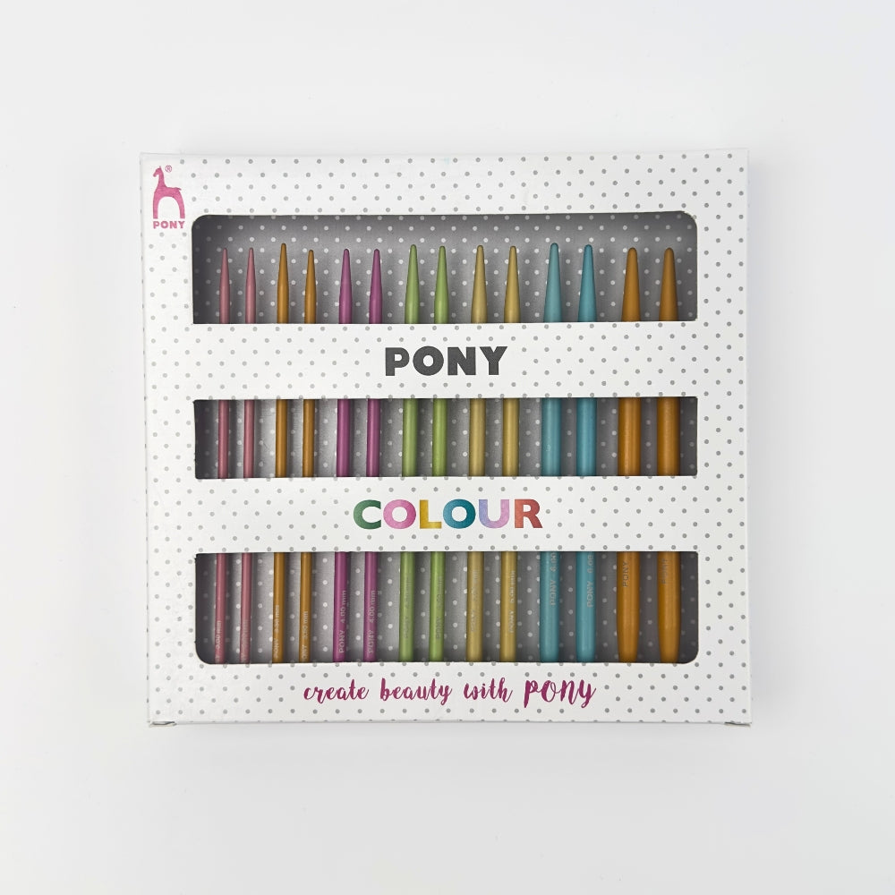 Pony Color - Interchangeable circular needle sets - 3-7 mm - Aluminum