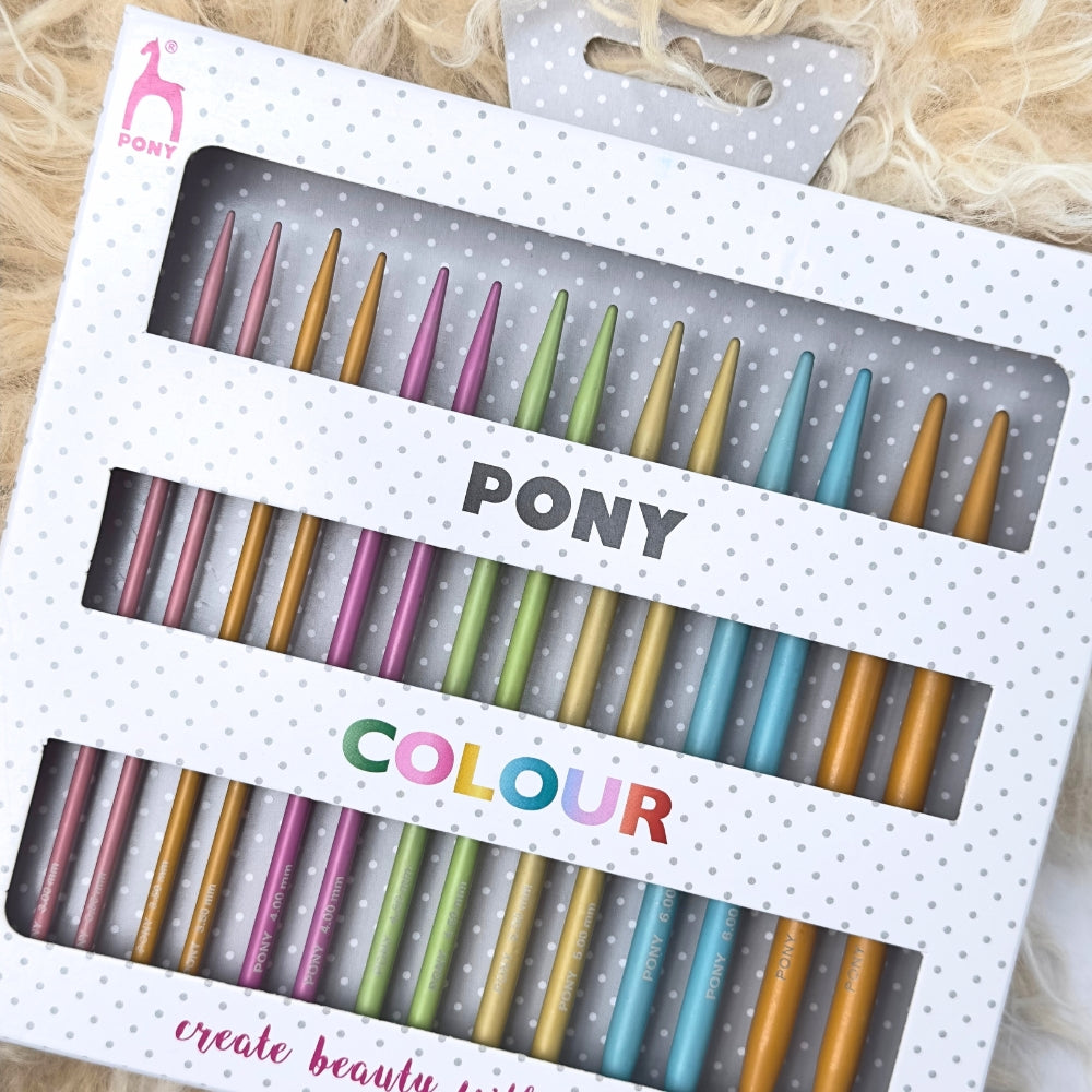 Pony Color - Interchangeable circular needle sets - 3-7 mm - Aluminum