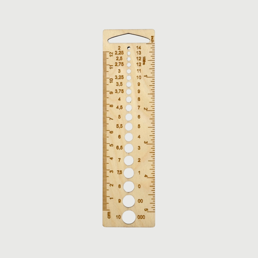 Wooden stick gauge