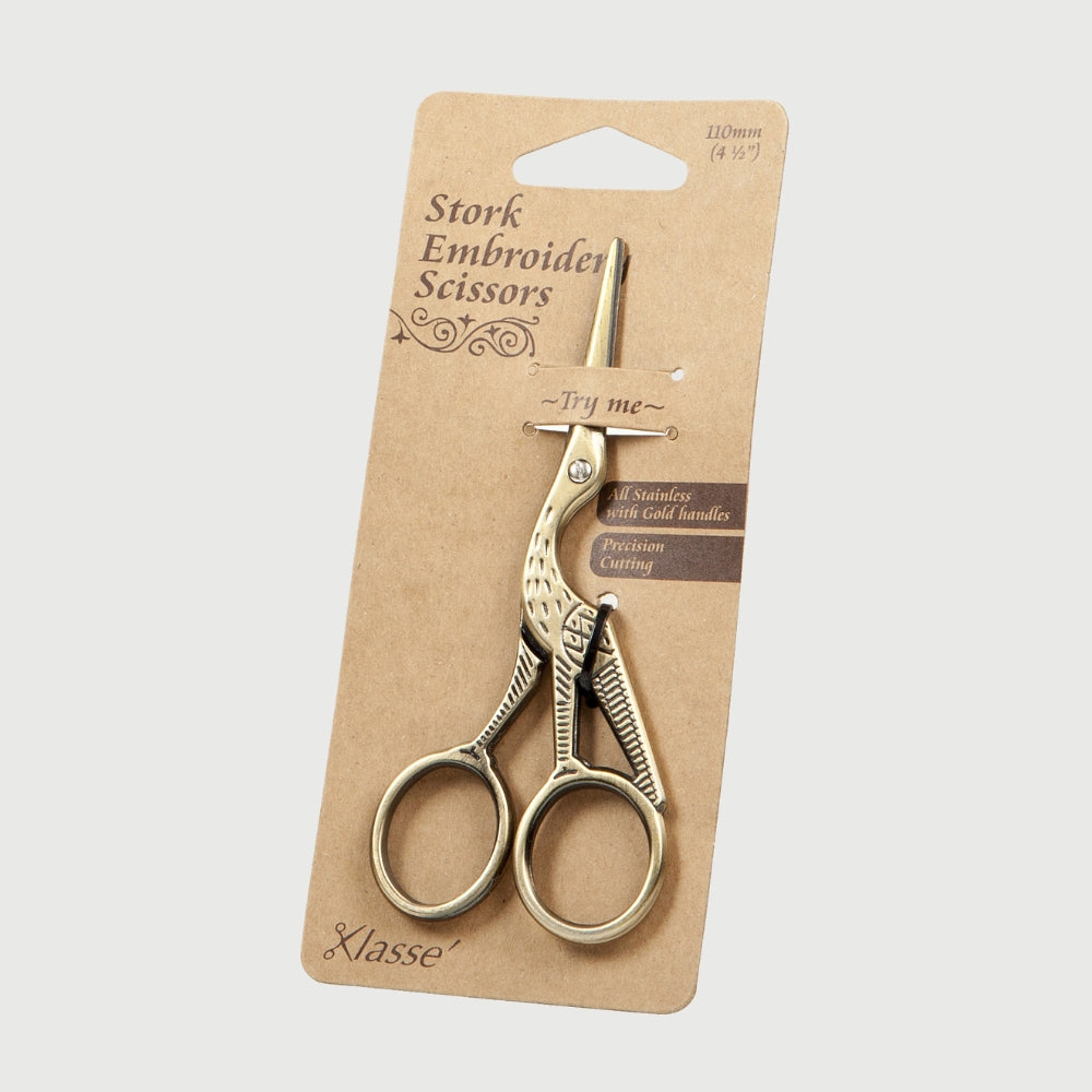 Stork scissors - 11 cm - Brass