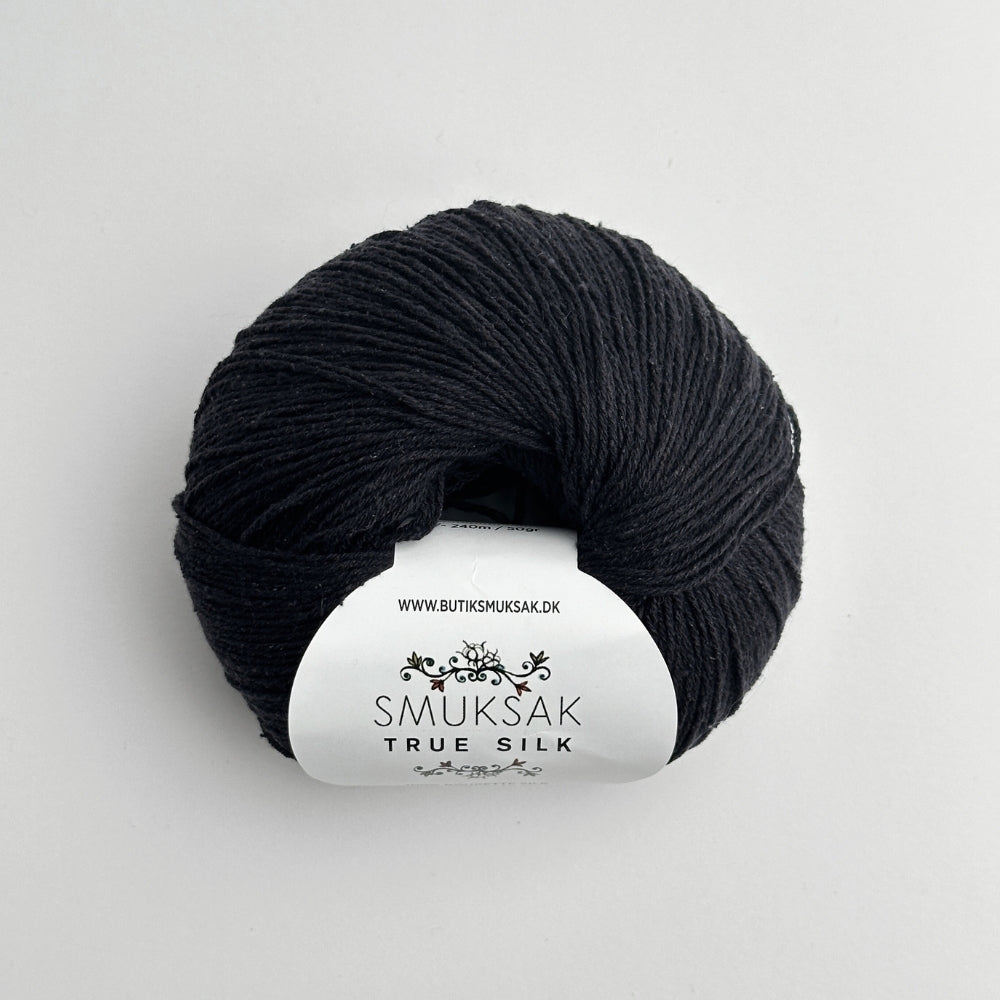 True Silk - 100% Silk - Very Black - SM09