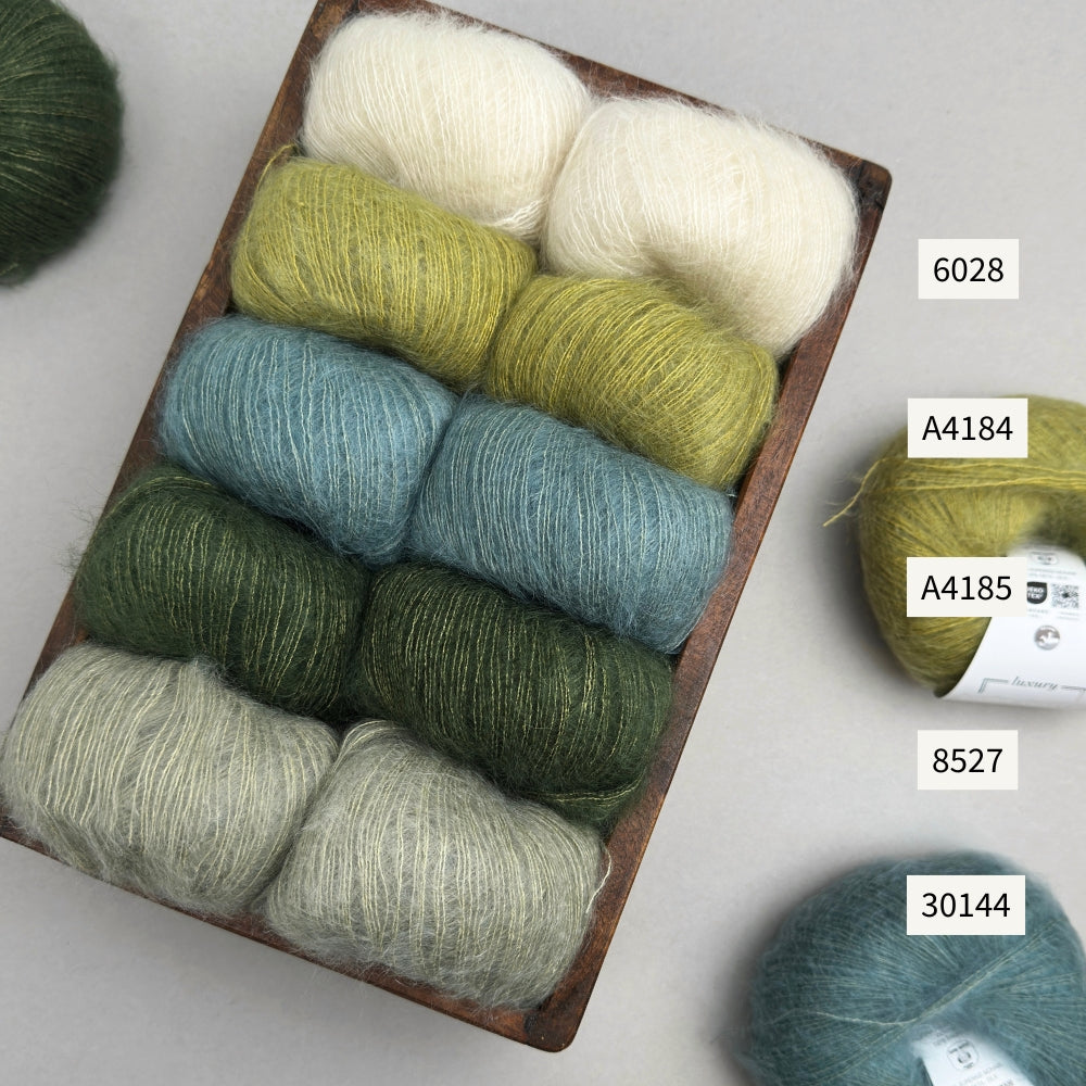 Strikkekit - Sorbet Bluse (Kort) fra Mille Fryd - Silk Mohair
