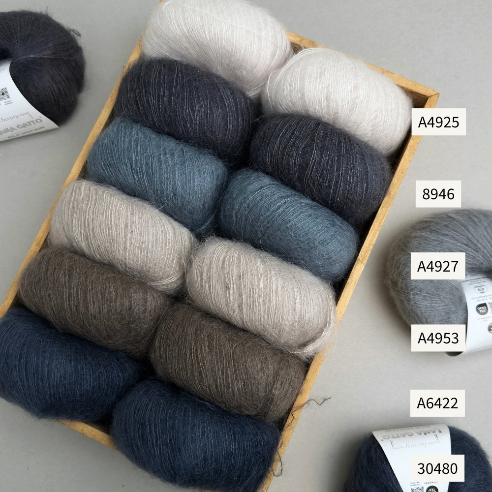Strikkekit - Sorbet Cardigan 'Mini' fra Mille Fryd - Silk Mohair